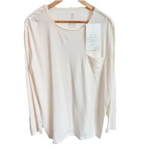 MAI We Care Adaptive Snap Long Sleeve Pocket Shirt Mens XL Creamy White NWT